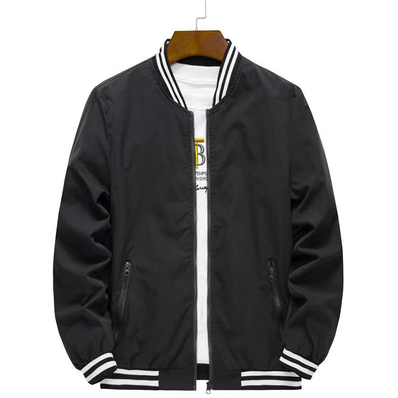 New Arrival Rib Sleeve Cotton  - Mens Fashion Bomber Jacket recension och pris