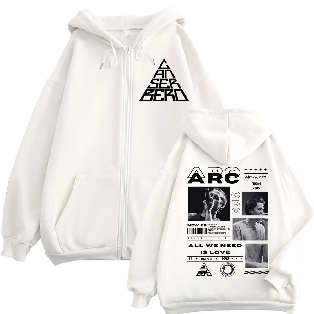 Canserbero All We Need Is Love - Mens Fashion Zip Up Hoodies recension och pris