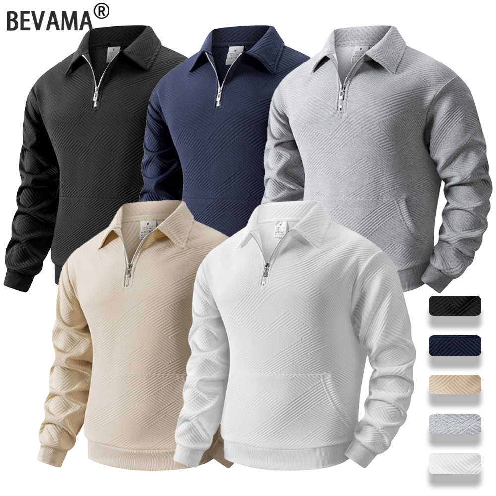 Autumn Men's Casual Sweatshirt - Turtleneck Sweater Men recension och pris