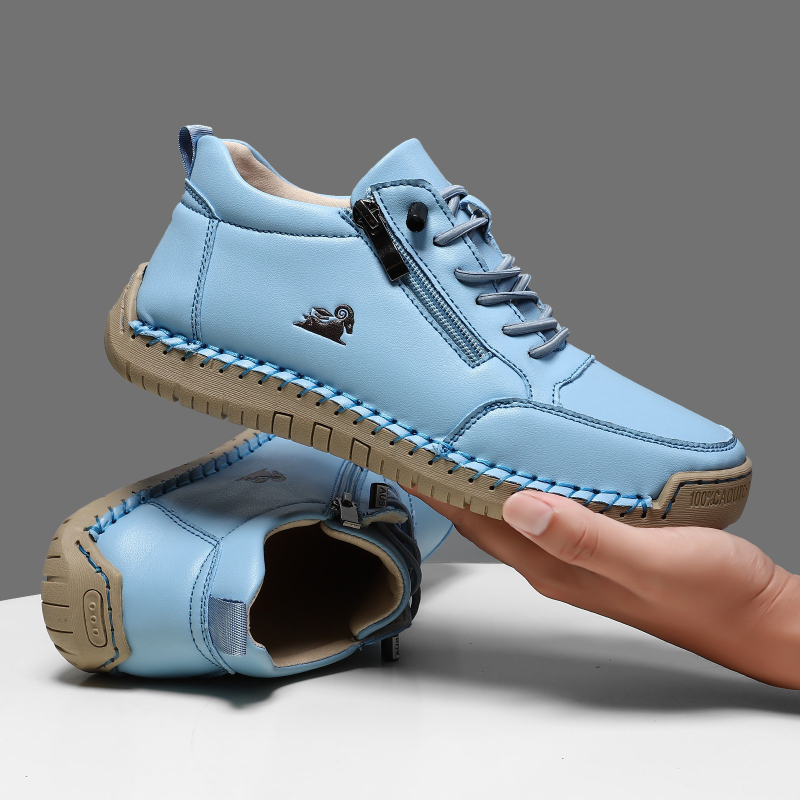 Women's Sneakers Handmade Leat - Mens Fashion Modern recension och pris