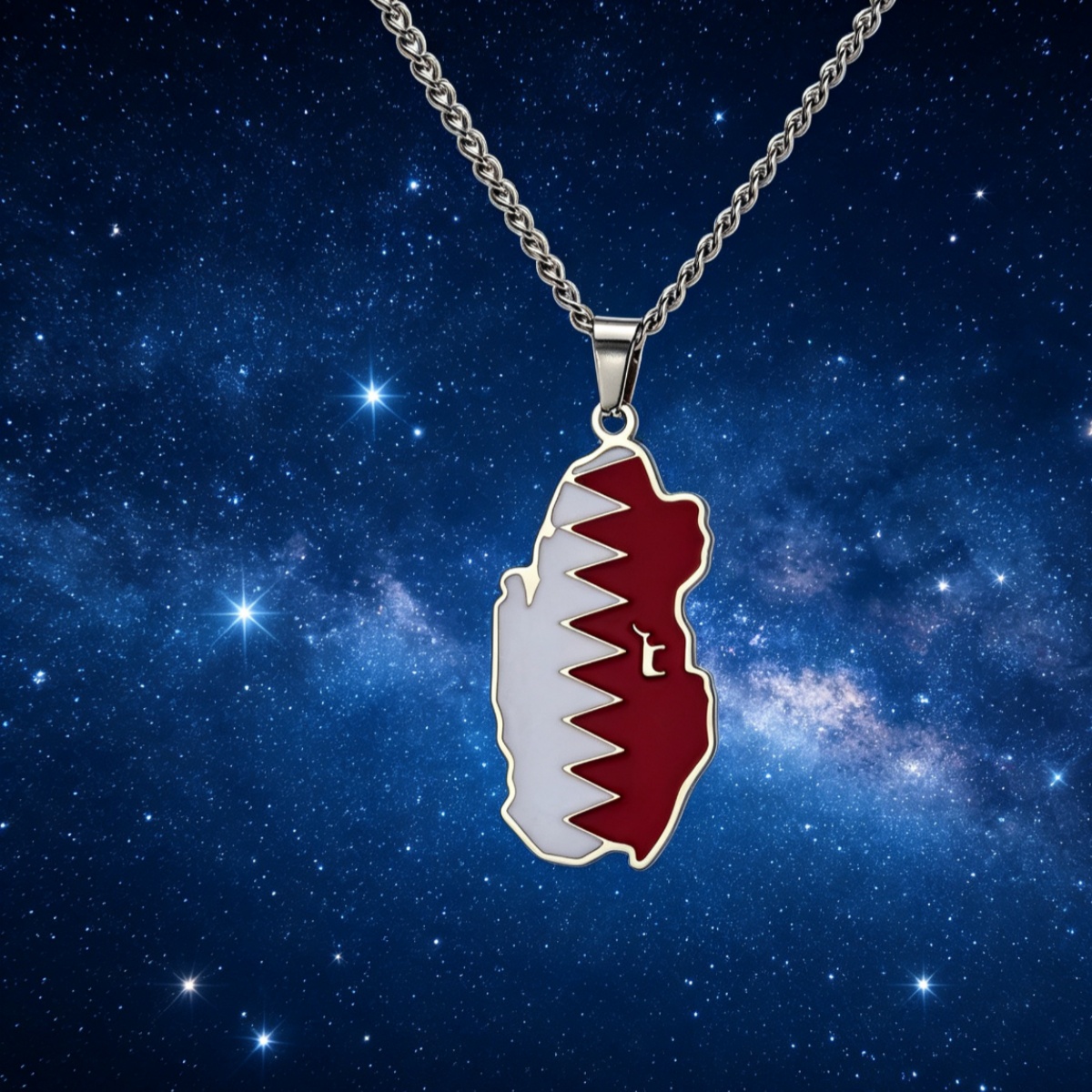 Drip Oil Qatar Map Necklace Fo - Men'S Fashion Qatar recension och pris